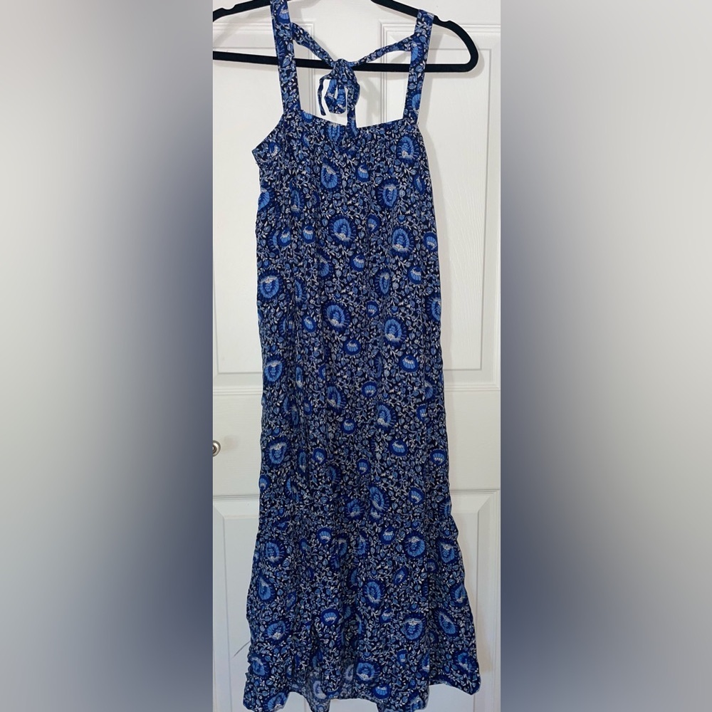 Old Navy Blue Floral Maxi Skirt